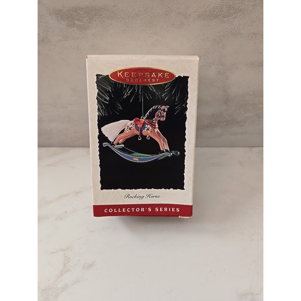 1995 Hallmark Rocking Horse Keepsake Ornament Collector's Series 15th Fifteenth